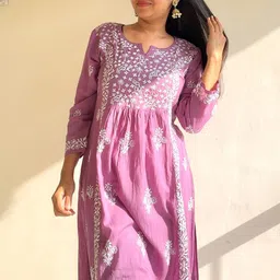 Pakeeza Embroidered Modal Handloom Kurti-23