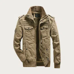 L'monte Men Solid Insulator Outdoor Bomber Jacket-picture-27