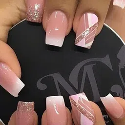 STYFY Set Of 24 Stick On Artificial Nails With Buffer & Stick - Fairly Tale-picture-40