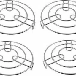 HWD Stainless Steel Hot Plate Stand Round Cooker MIRROR Trivet-16