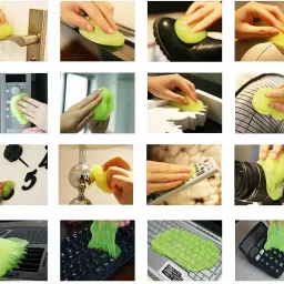 KolorFish Super Soft Sticky Dust Cleaning Gel Gum Computer Car PC Laptop Keyboard Universal Random Color (Pack of 1) for Computers, Laptops image 4