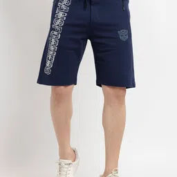 Status Quo Men Typography Printed Mid-Rise Regular Shorts-image-9