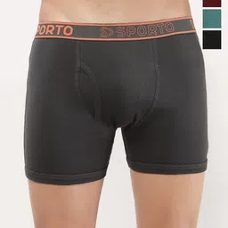 Sporto by Macho Pack Of 4 Mid-Rise Long Trunks-picture-20