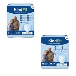 Kindfit Unisex Set Of 2 Disposable Pull-Up Pants Adult Diapers - 10 Pcs Each - M-image-43