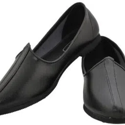 Men's Jalsa Jutti,Jutis For Men Black Party Wear For Men-image-10
