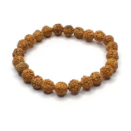 Divine souvenirs Unisex Rudraksha Beaded Elasticated Bracelet-27