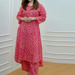 Kiana House Of Fashion Printed Cotton Tunic & Trousers Co-Ord Set-picture-31