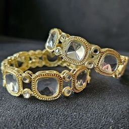 Mehpriye Alloy Gold-Plated Bangles-image-88
