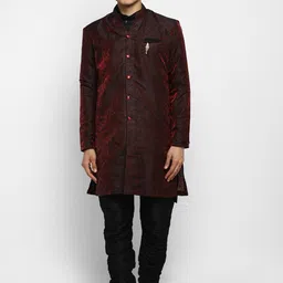 Royal Kurta Floral Print Sherwani-picture-4