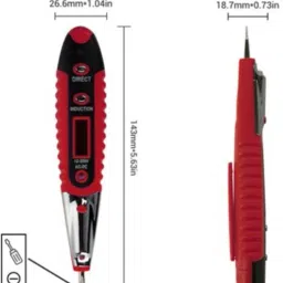 as tool center 2pcsDigital Test Pencil Multifunction AC DC 12-250V Tester Electrical Analog Voltage Tester image 3