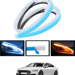 Waterproof New Design Universal Audi Strip Yellow & White Light For Car-224 Car Fancy Lights-image-77
