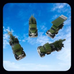 Wlco-Toy Auto World Military Die-Cast Vehicle Set 1|55 Scale Pack of 4-image-88