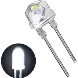 (50 Pieces) 0.5 Watt Super Bright Cool White Transparent LED 8mm 3V DC Electronic Components Electronic Hobby Kit-picture-12