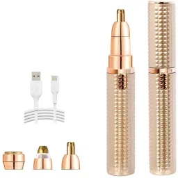 NLB ENTERPRISE 2 in 1 Rechargeable Eyebrow Trimmer & Facial Hair Remover for Women Trimmer 60 min Runtime 1 Length Settings-image-52