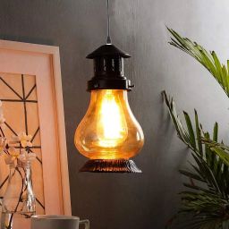 Metal Modern Lantern Red Shade, Hanging Lights (Pendant Lights) Lamp Shade-35