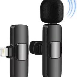 ® K8 2 in1 Wireless Collar Mic voice recorder With iOs & Type C Device Supported Microphone-5