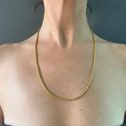gold brass metal necklace chain129 Gold-plated Plated Brass Chain-image-104