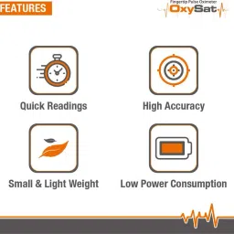 MCP Oxysat Finger Tip Pulse Oximeter with SpO2, Perfusion Index and Pulse Rate Pulse Oximeter image 4