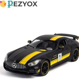 1/24 Benz AMG GTR Toy Cars Pull Back Toy car with Sound and Light for Kids-image-31