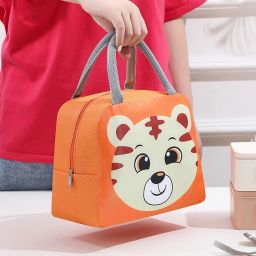 Portable Travel Tifin Box Hand Lunch Bag with Aluminum Foil Inner Cover Reusable Waterproof Lunch Bag-image-92