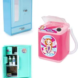 3 in 1 Combo Washing Machine,STOREWELL & Refrigerator Toys for Kids. The Best Pretend Play Toys for Hours of Fun-picture-9