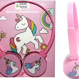 Unicorn Wired Headphone for Girls, 3.5mm Jack Bass Booster Headphones for Kids Wired Headset-image-46