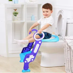 lafillette Kids Potty Training Seat with Step Ladder and Soft Toilet Seat, Sturdy Comfortable Built in Non-Slip Steps Soft Pad Potty Seat image 3