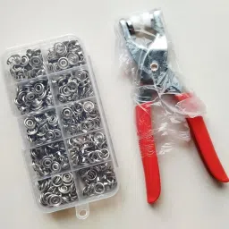 200pc Thickened Snap Fasteners Kit, Snap Button Fastener, Snap Fastener Plier Metal Buttons-image-47