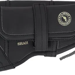 Leather types 12 Bore Gun Butt Cover, 23 cm x 15 cm x 6 Racquet Carry Case/Cover Free Size-image-39