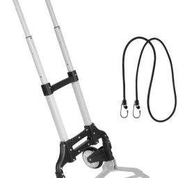 Heavy Duty Hand Trucks Collapsible Foldable 2 wheel Luggage Trolley Cart Luggage Trolley-image-18