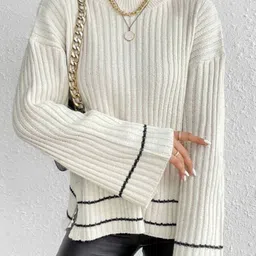 Mast & Harbour Women Ribbed Pullover Sweater-picture-29