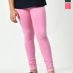 KAYU Girls Pack Of 3 Solid Ankle-Length Leggings-picture-5