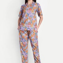 TILISM Printed Pure Cotton Shirt & Trousers Co-Ord-image-69
