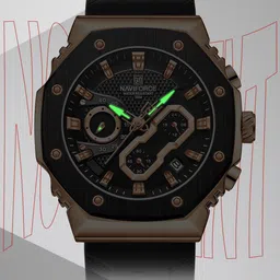 Naviforce Men Dial & Straps Analogue Multi Function Watch NF8035G RGBB image 3