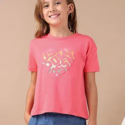 U.S. Polo Assn. Kids Girls Typography Pure Cotton T-shirt-image-68