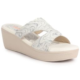 FAUSTO Women Printed Wedge Sandals-12