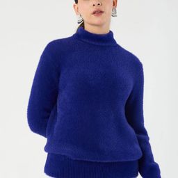 Femella Women Pullover High Neck Sweater-image-90