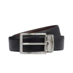 Da Milano Men Textured Leather Reversible Belt-image-44