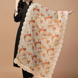 Kaizen TEXO FAB Printed Organza Dupatta-42