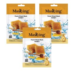 MasKing Set Of 3 Honey Beauty Facial Sheet Mask For Skin Hydration - 1-Pcs Each-17