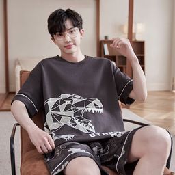 StyleCast Printed Pure Cotton T-shirt With Shorts Night Suit-picture-37