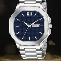 SWADESI STUFF Men Dial & Bracelet Style Straps Analogue Watch SDS 161 NAVY BLUE 2025-image-45