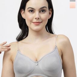 SHYAM SONS FLAIR Pack Of 2 Women Femina Full Coverage T-shirt Bra-image-90