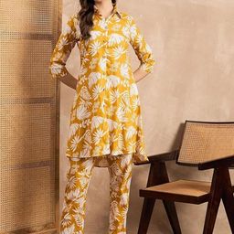 PrintBarn Printed Pure Cotton Top With Trousers Co-Ords-image-23