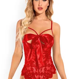 VAGHBHATT Women Self Design Shoulder Straps Baby Doll-picture-19