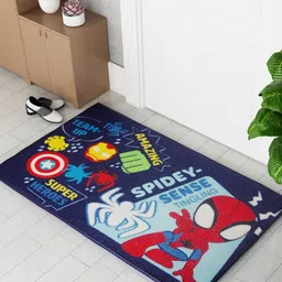 Athom Living Red & Blue Printed Anti-Skid Doormat-31