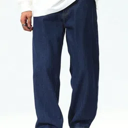 DENIMLOOK Men Baggy Fit Mid-Rise Stretchable Jeans-picture-3