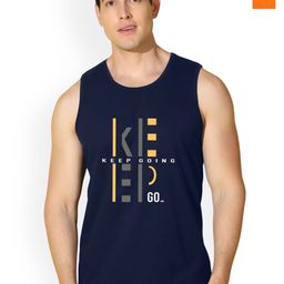 SLOWLORIS Men Pack Of 2 Printed Bio-Wash Combed Cotton Gym Vests-picture-41