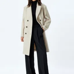 Koton Notched Lapel Overcoat-image-14