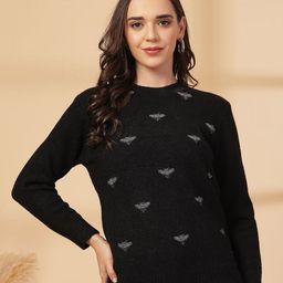 R.Code by The Roadster Life Co. Graphic Embroidered Woollen Pullover-picture-49